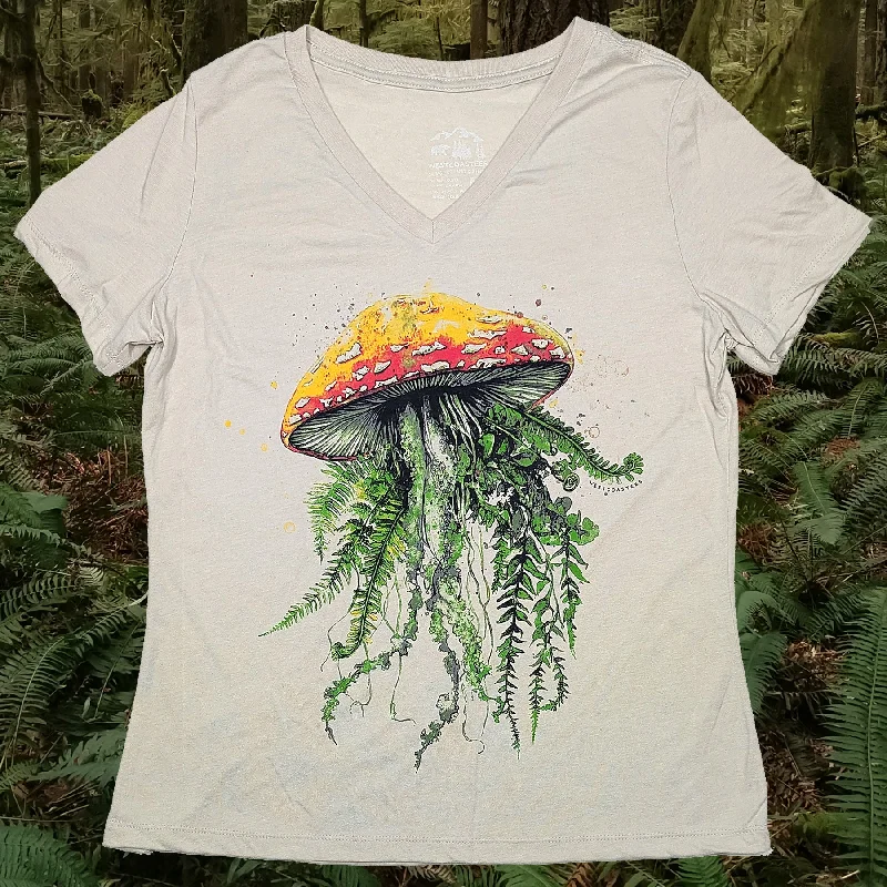 Women's Forest Jelly V-neck T-shirt