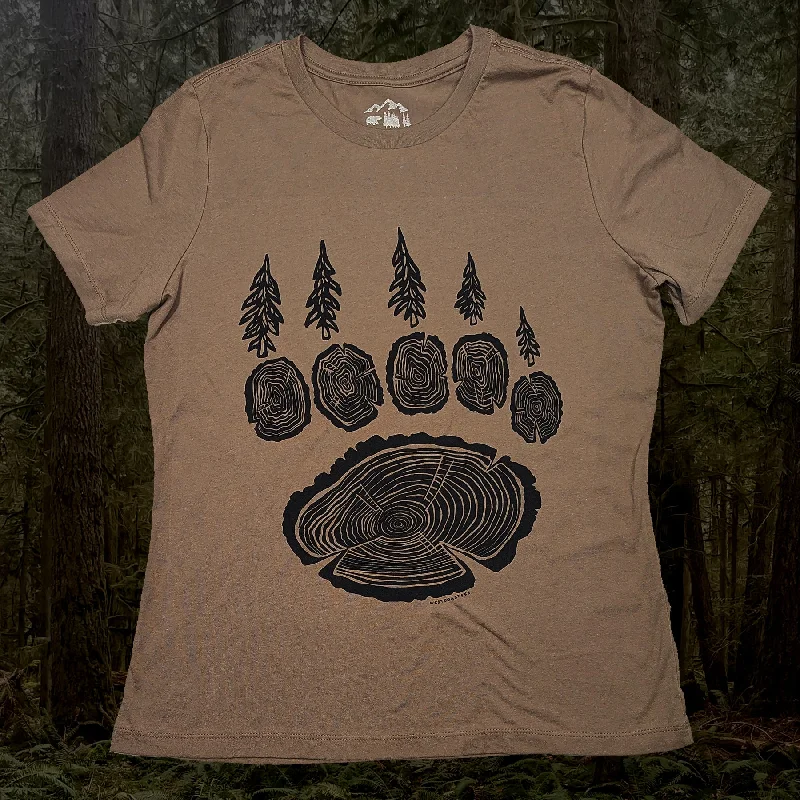 Women's Forest Paw crewneck t-shirt