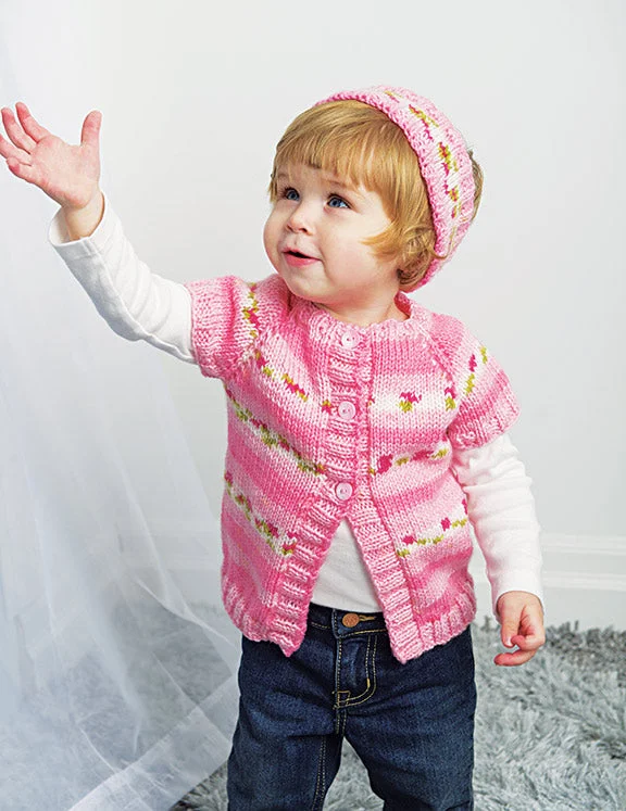 Baby Blossoms Cardigan and Headband Pattern