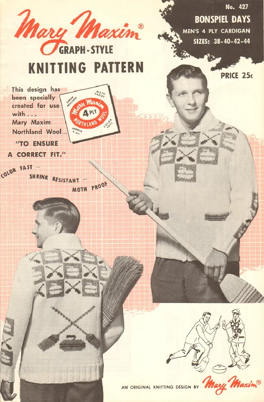 Bonspiel Days Men's Cardigan Pattern