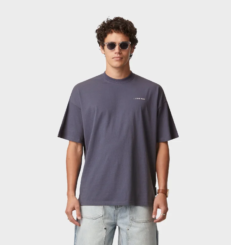 Box Tee -  Smokey Purple