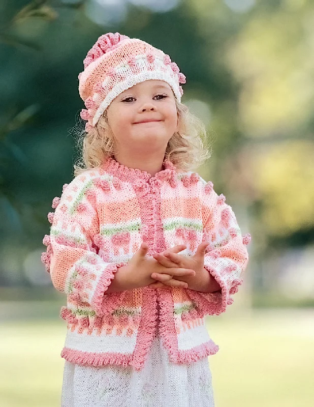 Bubble Blossom Cardigan & Hat Pattern