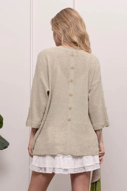 Button Back Cardigan