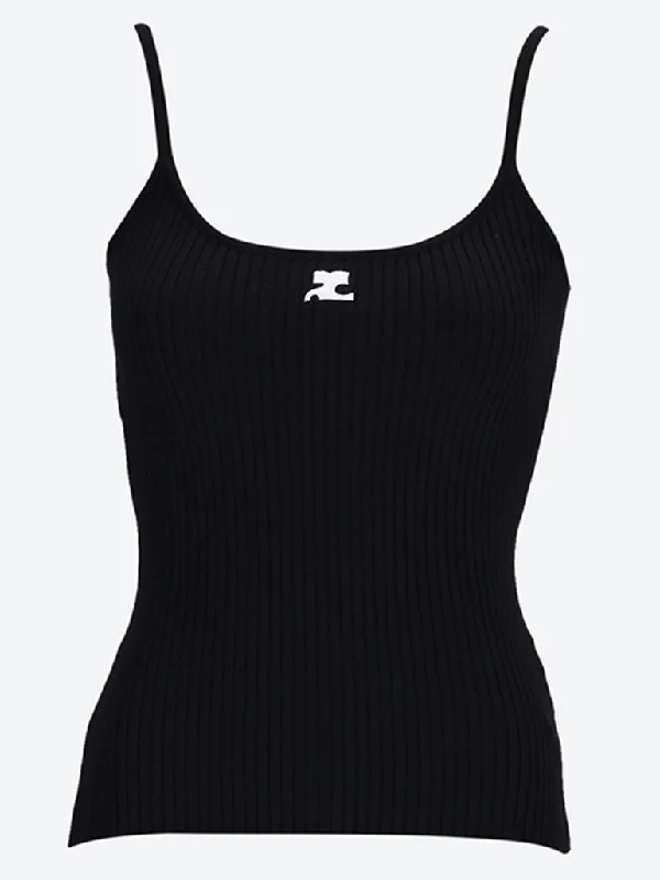 Reedition rib knit tank top