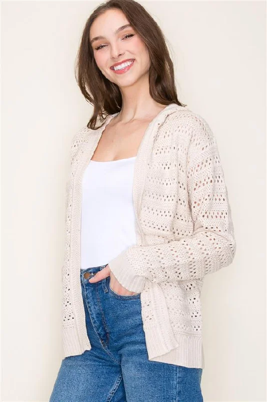 Crochet Hooded Cardigan