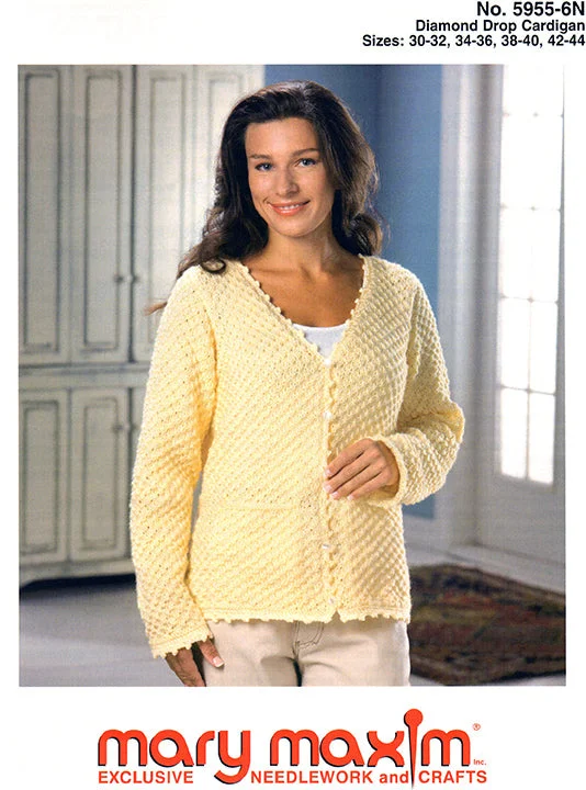 Diamond Drop Cardigan Pattern