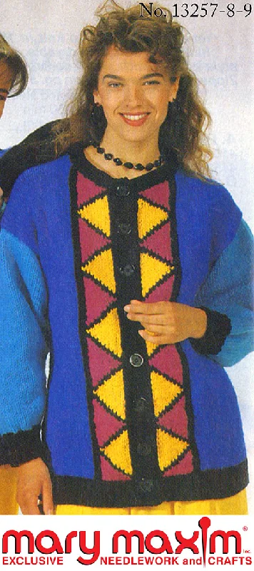 Diamond Trim Cardigan Pattern