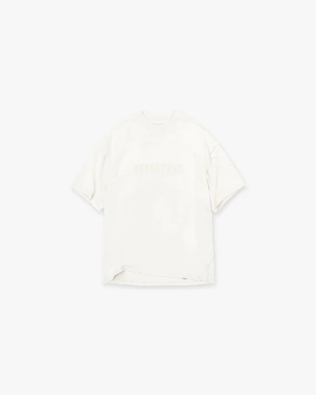 Embroidered Logo T-Shirt - Flat White