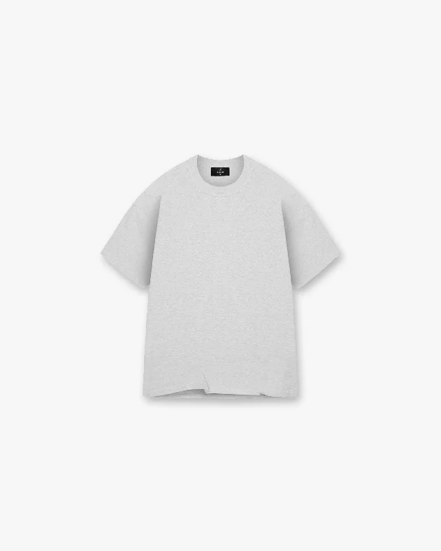 Heavyweight Initial T-Shirt - Ice Grey Marl