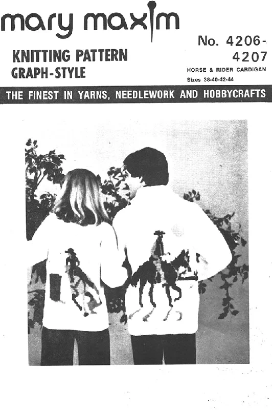 Horse & Rider Cardigan Pattern