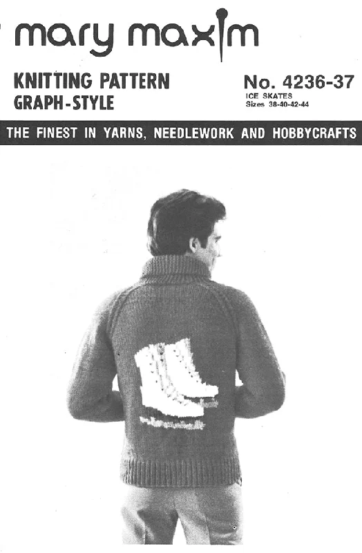 Ice Skates Cardigan Pattern