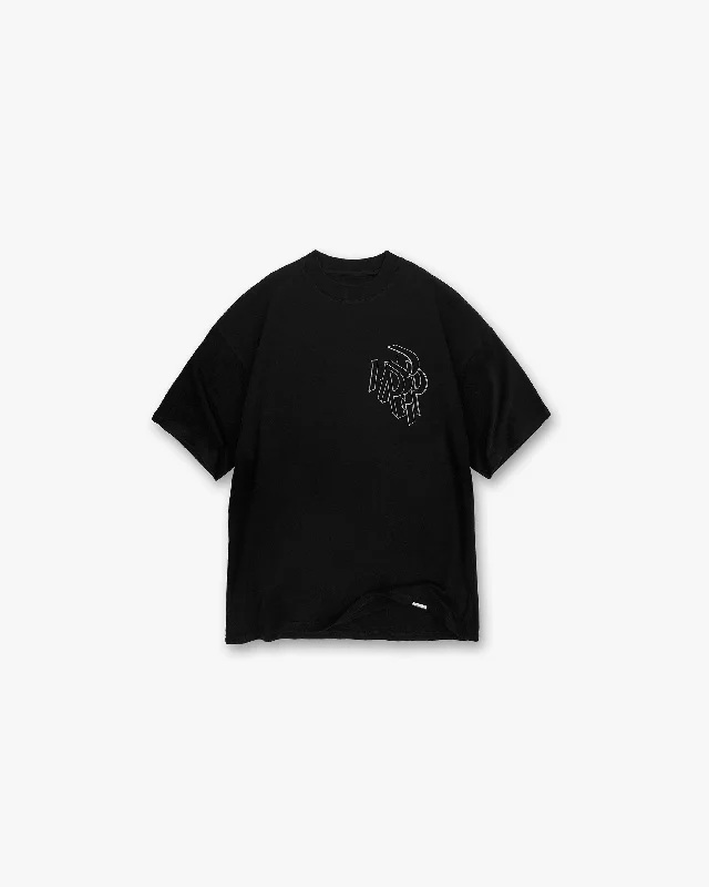 Initial Assembly Outline T-Shirt - Black