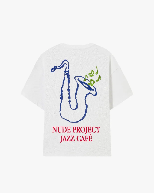 JAZZ CAFÉ TEE WHITE