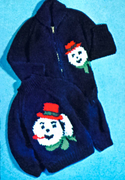 Snowman Cardigan Pattern