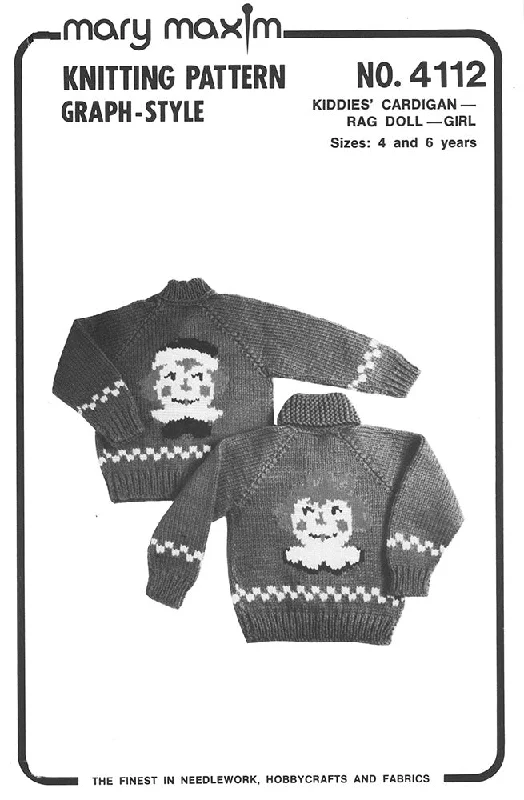 Kiddies' Rag Doll - Girl Cardigan Pattern