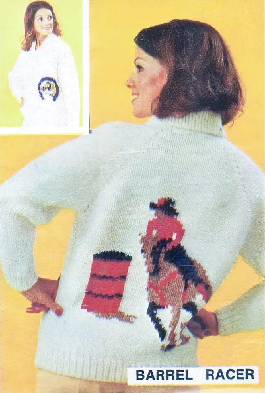 Ladies' or Youth's Barrel Racing Cardigan Pattern