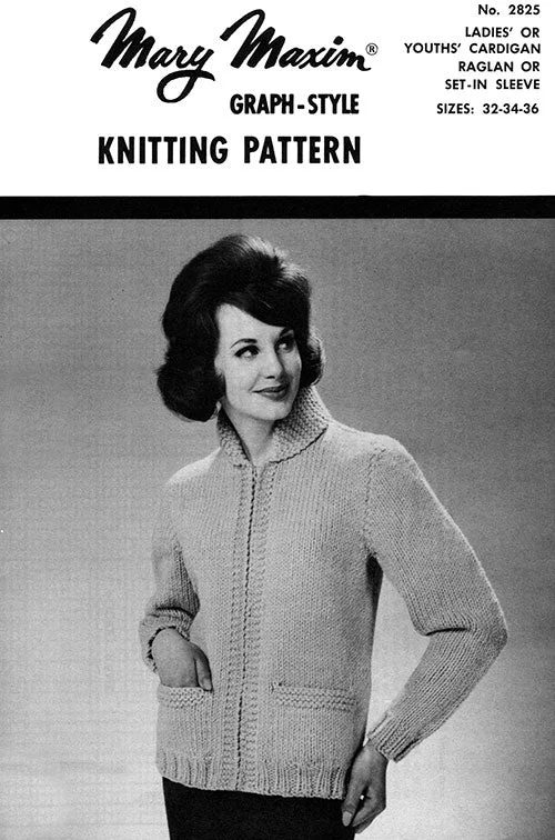 Ladies' or Youths' Cardigan Pattern