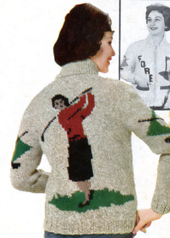 Lady Golfing Cardigan Pattern