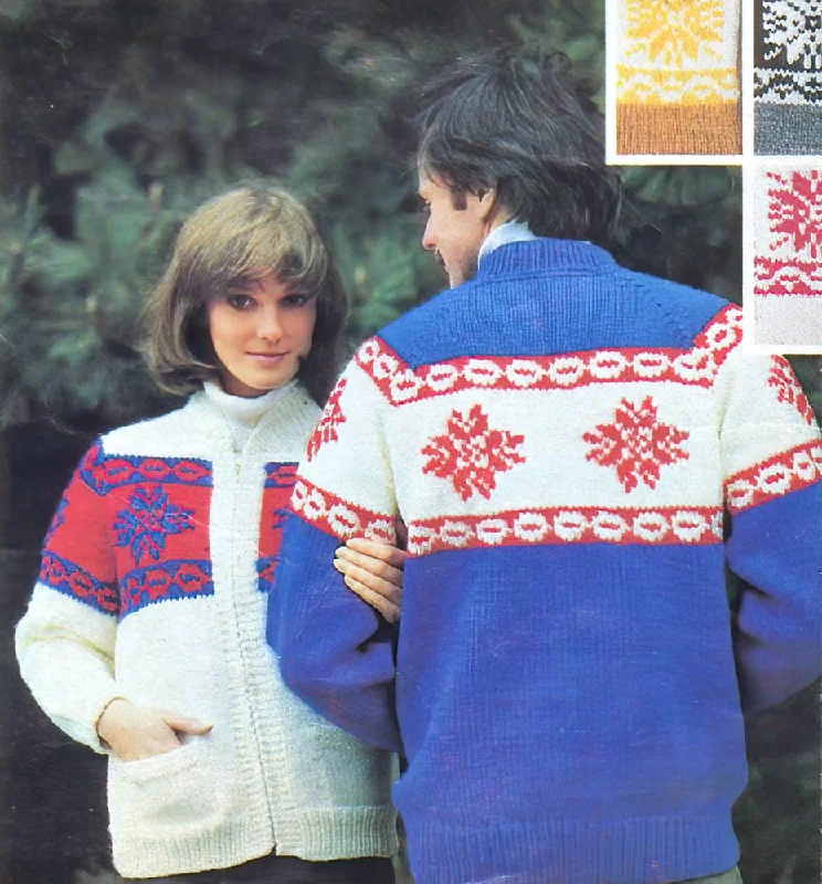 Men's or Ladies' Cardigan & Toque Pattern