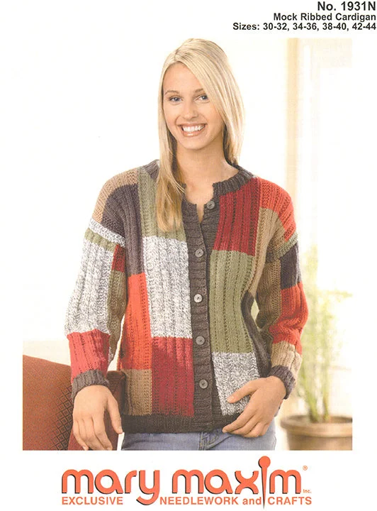 Mock Ribbed Cardigan Pattern