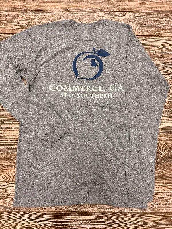 Peach State Pride Commerce, GA Grey T Shirt