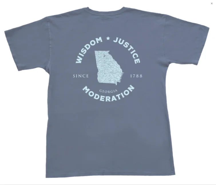 Peach State Pride Georgia Motto Blue Jean T Shirt