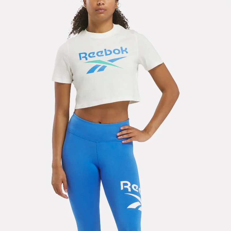 Reebok Identity Big Logo Crop T-Shirt Vintage Chalk