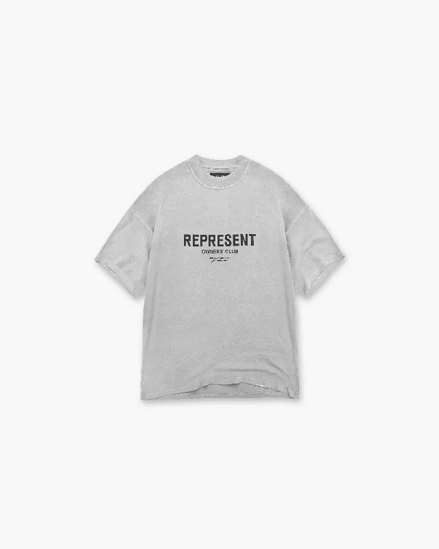 Represent Owners Club Front T-Shirt - Ash Grey