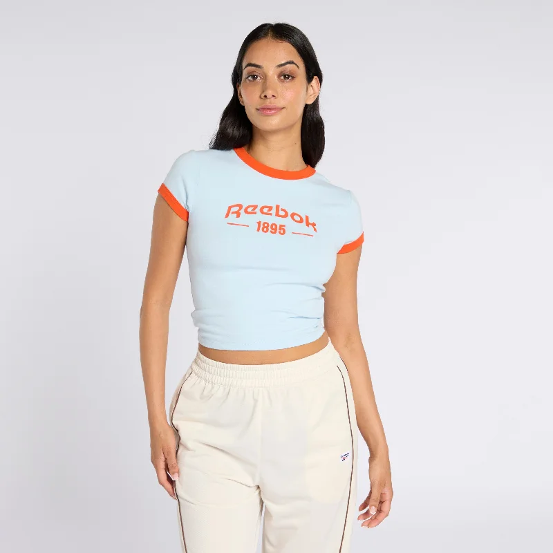 Ringer 95 Tee Soft Blue/ Pump Orange