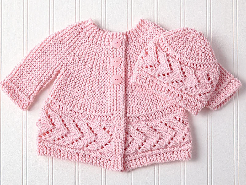 Side to Side Cardigan & Hat Pattern