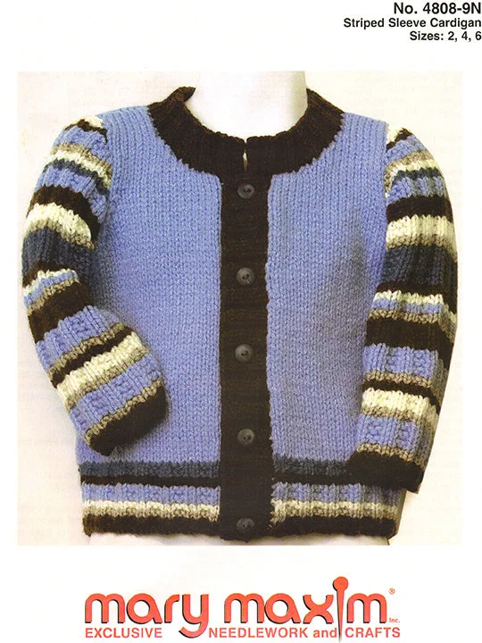 Striped Sleeve Cardigan Pattern