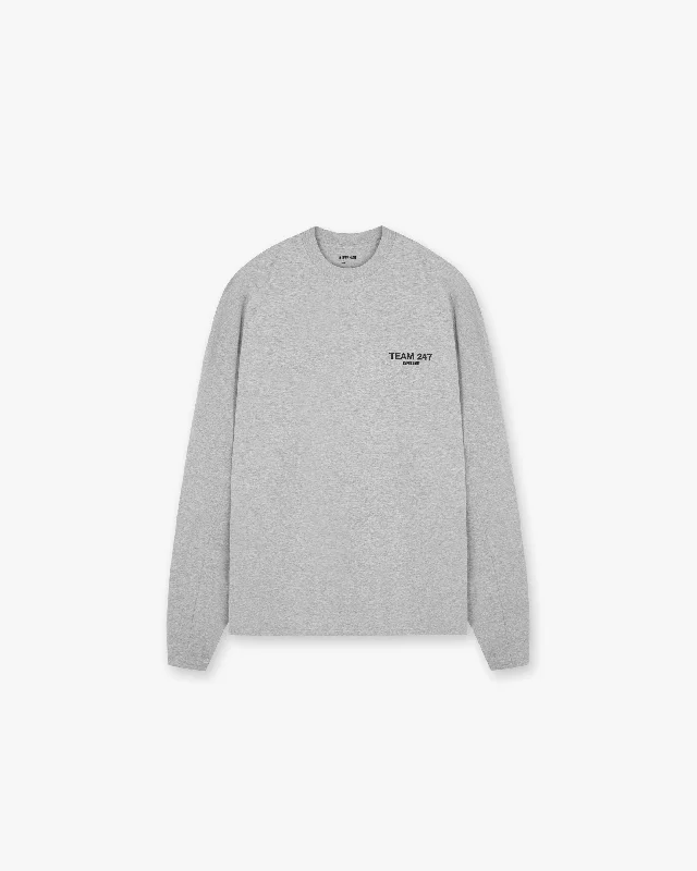 Team 247 Long Sleeve T-Shirt - Ash Grey