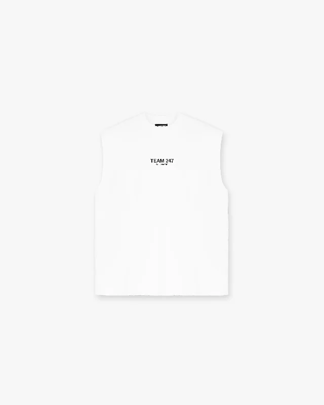 Team 247 Oversized Tank x Marchon - Flat White