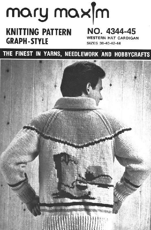 Western Hat Cardigan Pattern