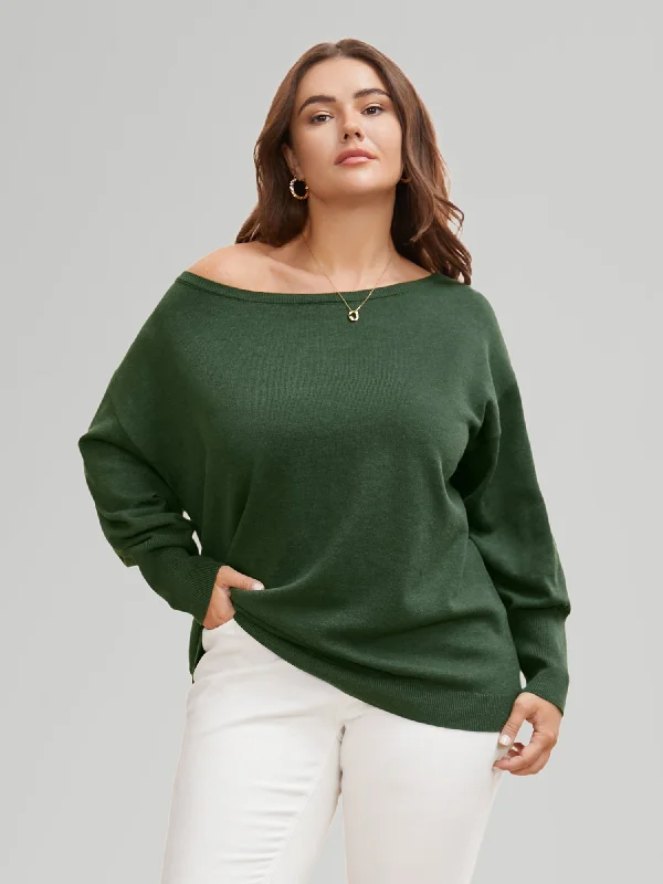 Supersoft Essentials Boat Neck Drop Shoulder Pullover