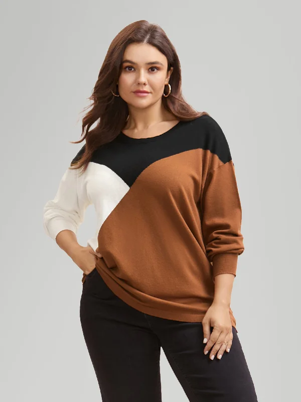 Supersoft Essentials Colorblock Contrast Pullover