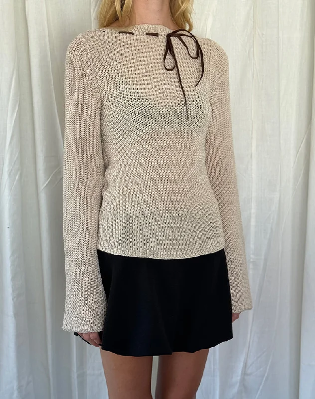 Valorie Knit Jumper in Oat