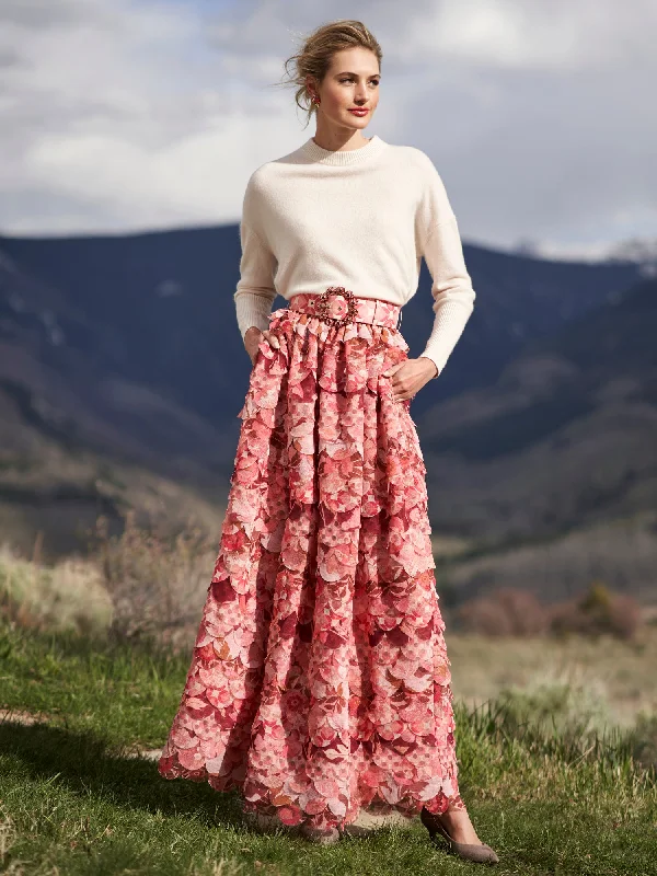 Concert Scallop Maxi Skirt