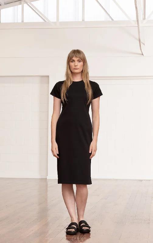 COTTON LUXE JERSEY DRESS