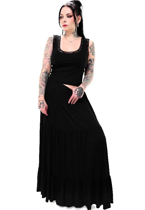 Foxblood - Savannah Maxi Black - Skirt