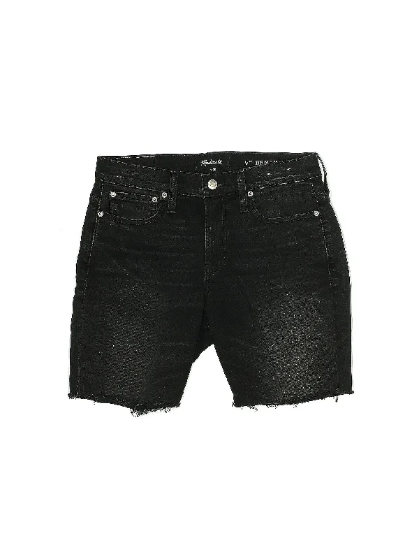 High-Rise Denim Shorts