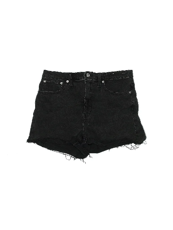 High-Rise Denim Shorts