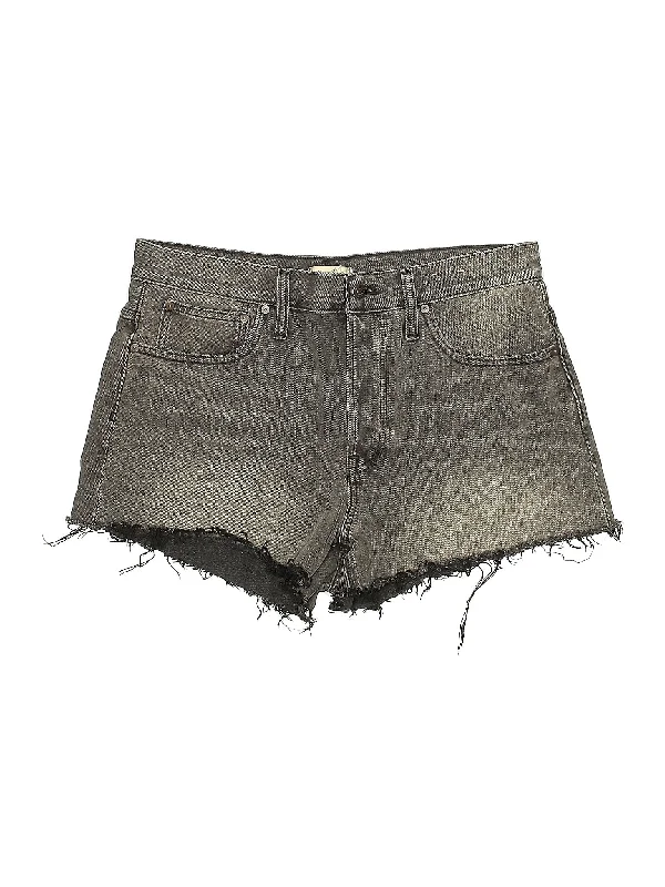 High-Rise Denim Shorts