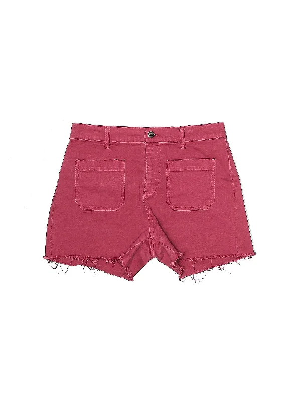 High-Rise Denim Shorts