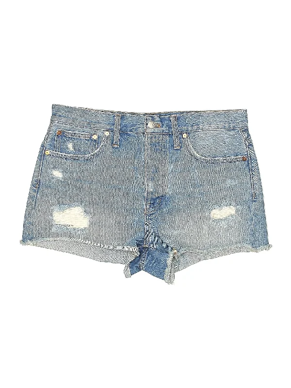 High-Rise Denim Shorts