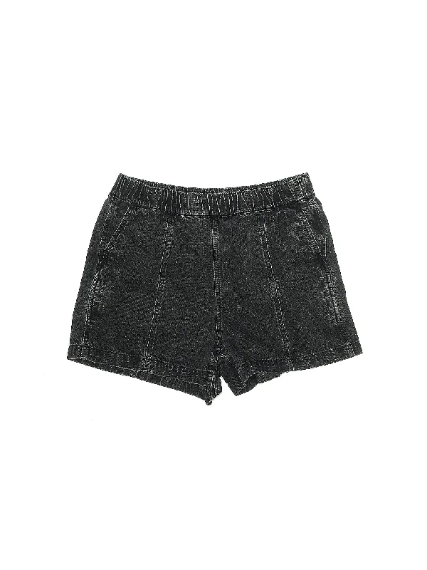 High-Rise Denim Shorts in Dark Wash