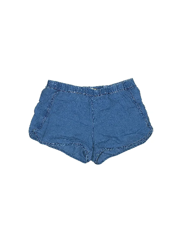 High-Rise Denim Shorts in Medium Wash