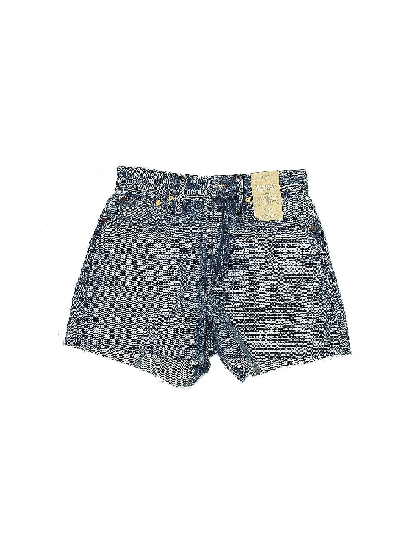 High-Rise Denim Shorts in Medium Wash