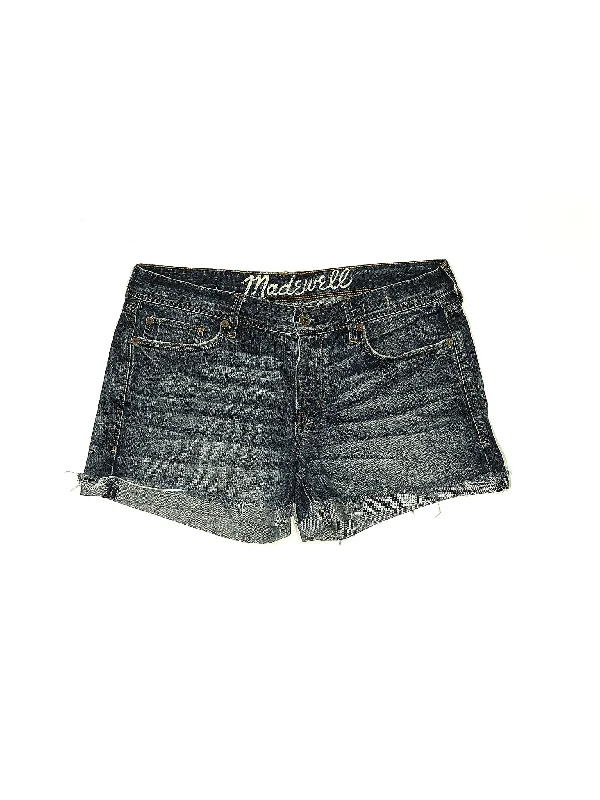 High-Rise Denim Shorts in Medium Wash