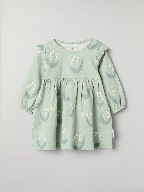 Lily Print Baby Dress